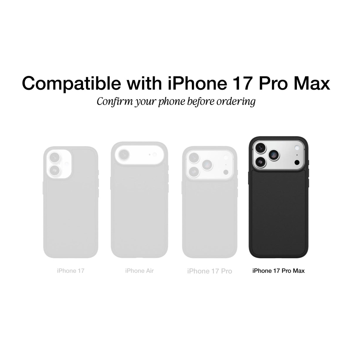 OtterBox iPhone 18/17 Pro Commuter Series Case - Black