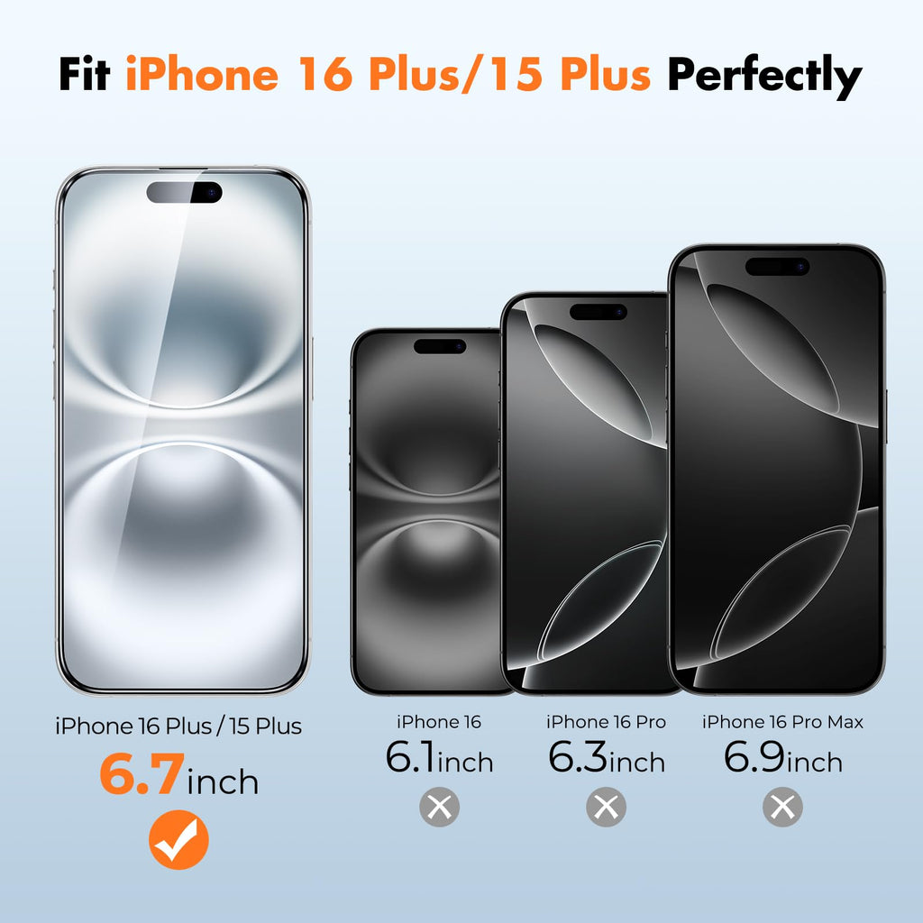 UNBREAKcable 3-Pack Screen Protector for iPhone 16 Pro Max, Full Coverage