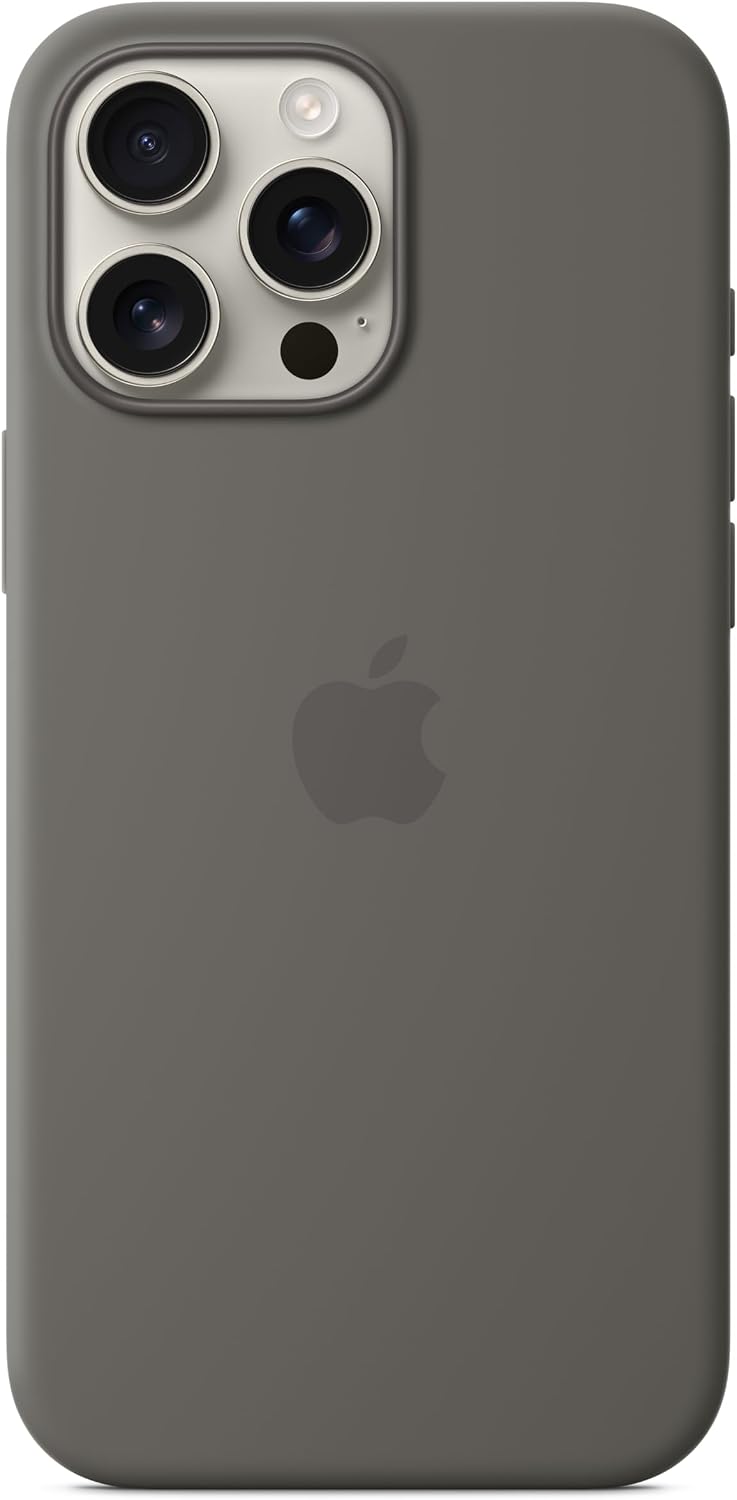 Apple iPhone 16 Pro Max Silicone Case with MagSafe and Camera Control: Lightweight Phone Case, Wireless Charging Compatible, Smooth Matte Finish, Black