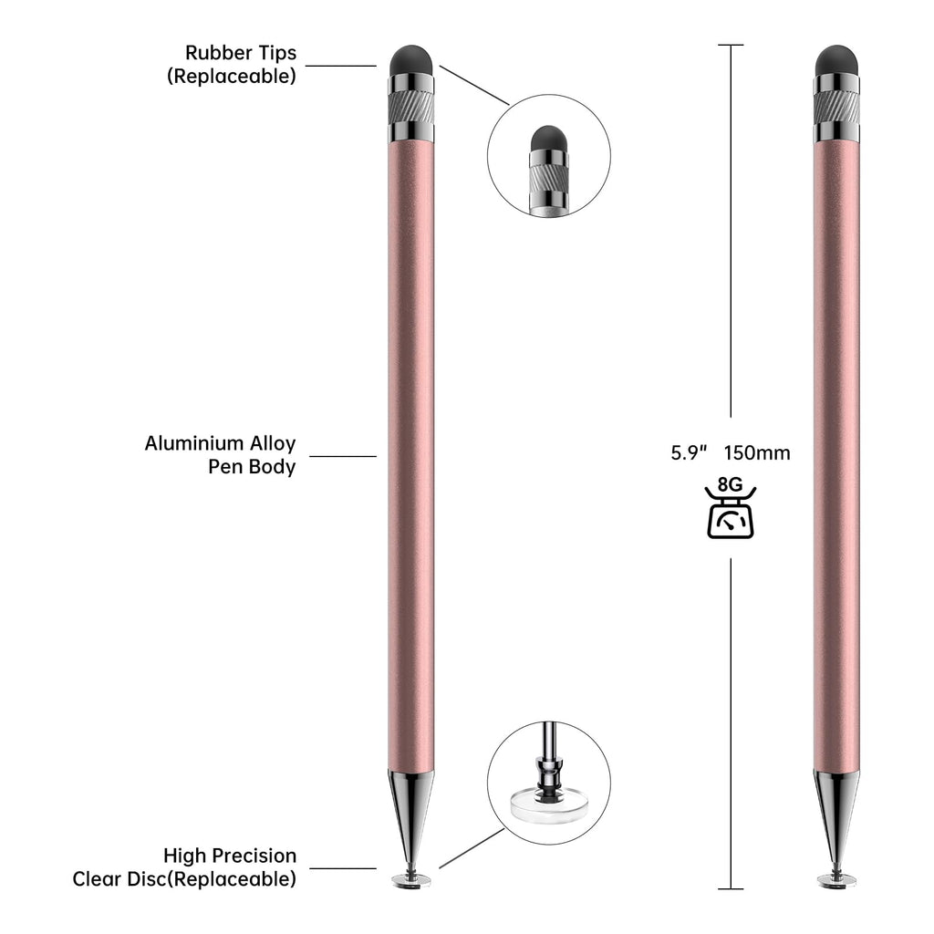 Bopomofo Stylus(5 Pcs),2-in-1 Stylus Pen for Touchscreen,Capacitive Stylus