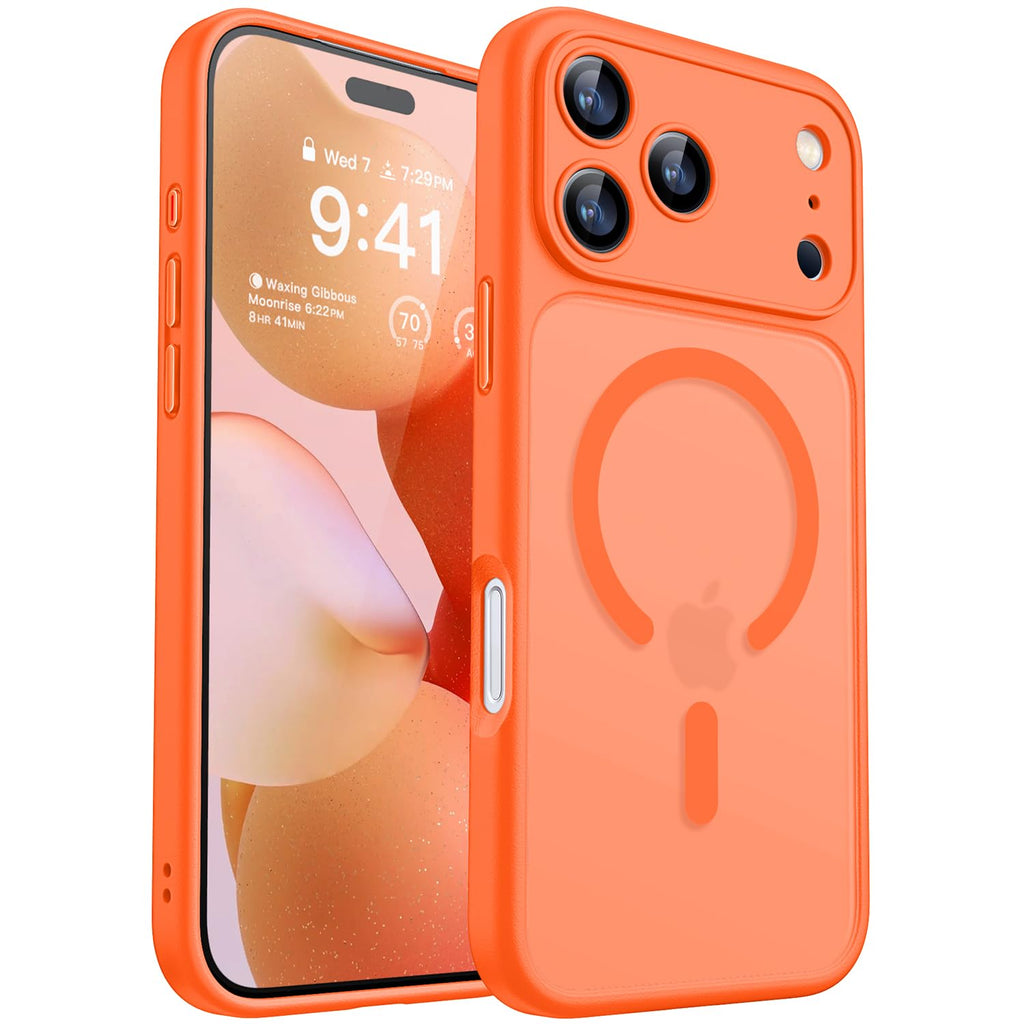 CANSHN Magnetic Shockproof for iPhone 17 Pro Max Case, Hot Pink
