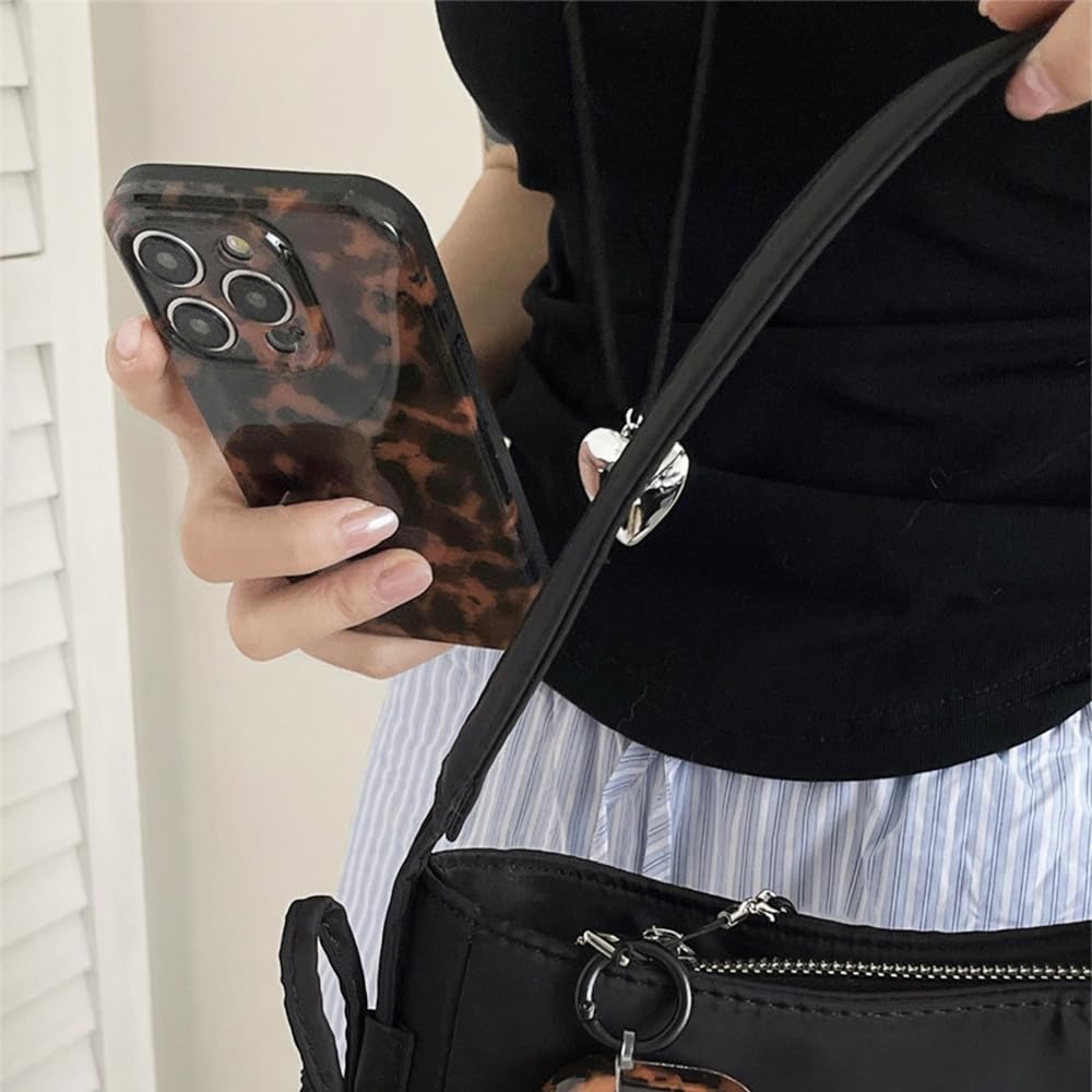 Cute Phone Case for iPhone 16 Pro Case Cheetah Leopard Print