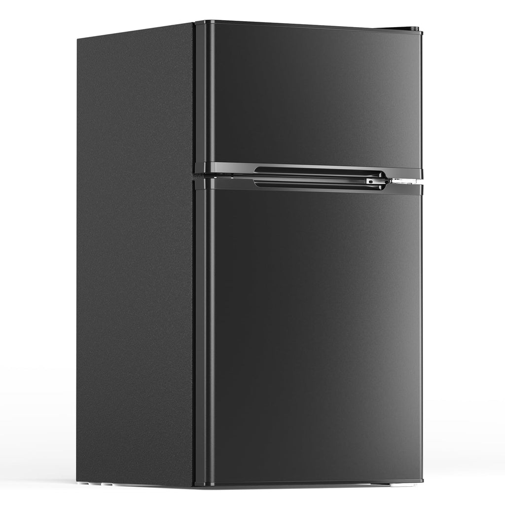 Kismile 1.1 Cu.ft Upright Mini Freezer for Dorms Apartment, Stainless Steel
