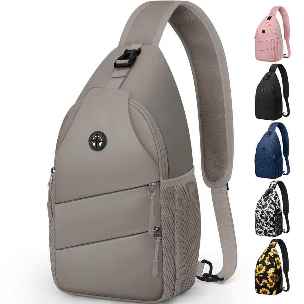Pritent Crossbody Bags for Women Men Trendy Sling Bag Backpack Casual Chest Bag with Convertible Shoulder Strap