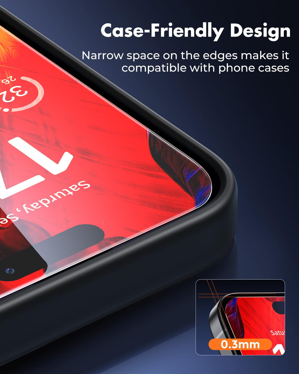 UNBREAKcable 2-Pack Screen Protector for iPhone 17 Pro Tempered Glass