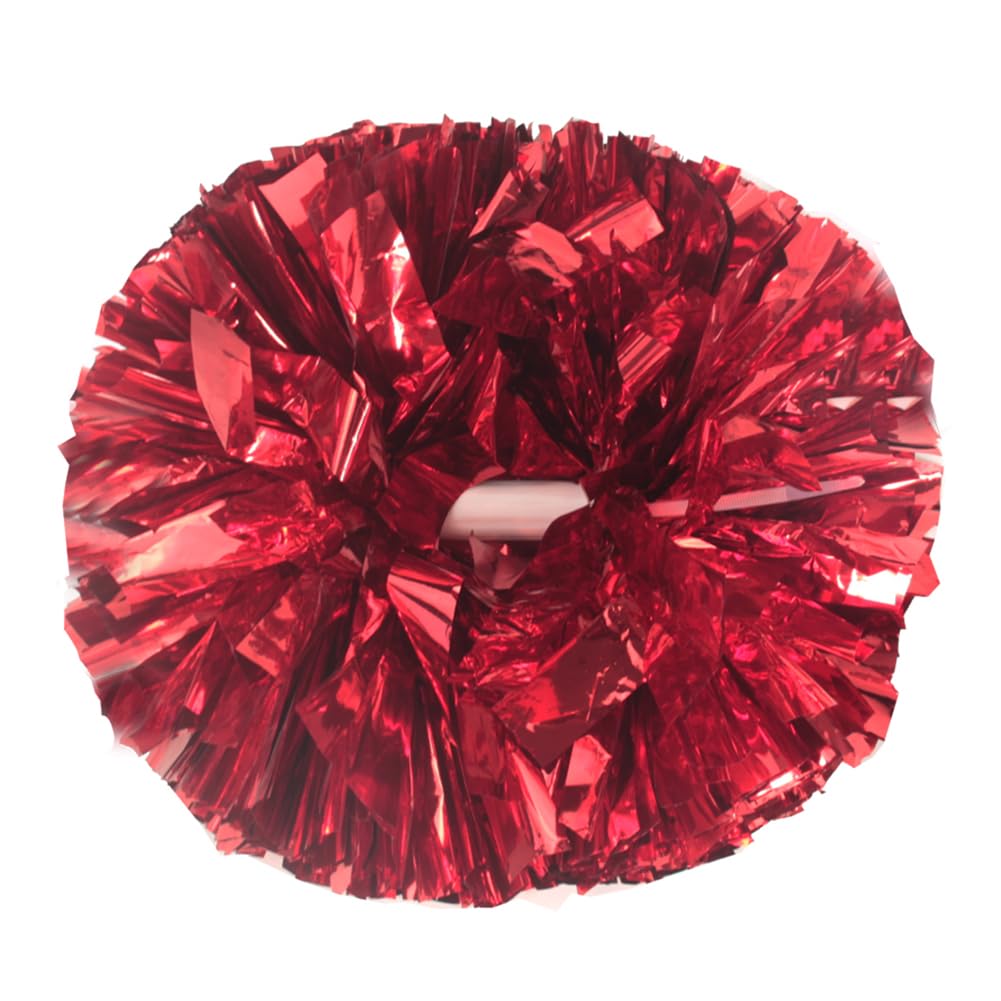 Hooshing 2/6/12PCS Pom Poms Cheerleading with Baton Handle Cheerleader Pompoms for Cheering Sports Games Dancing Party Team Spirit