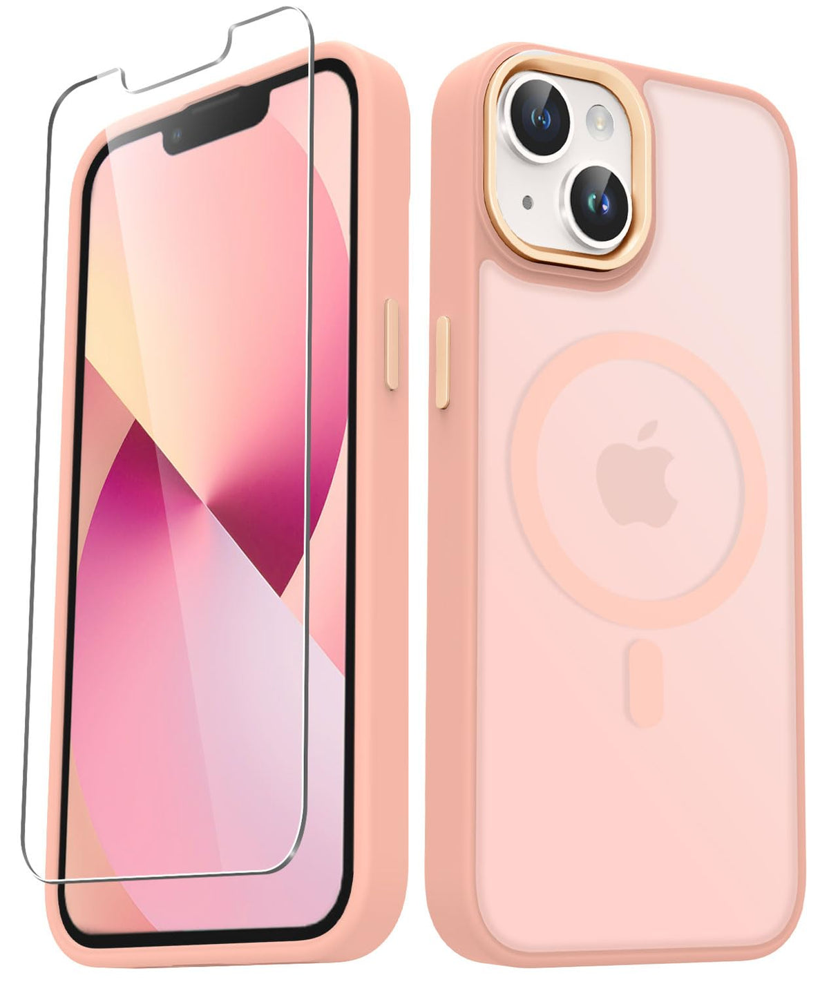 YENAPOON for iPhone 14 Case, iPhone 13 Case, Matte Magnetic Case, Black