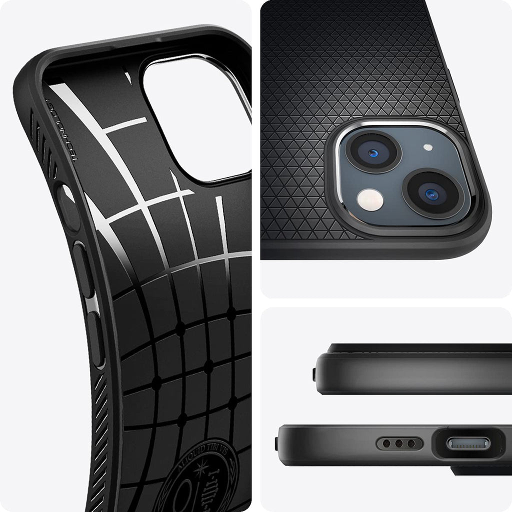 Spigen Liquid Air Designed for iPhone 13 Pro Max Case (2021) - Matte Black