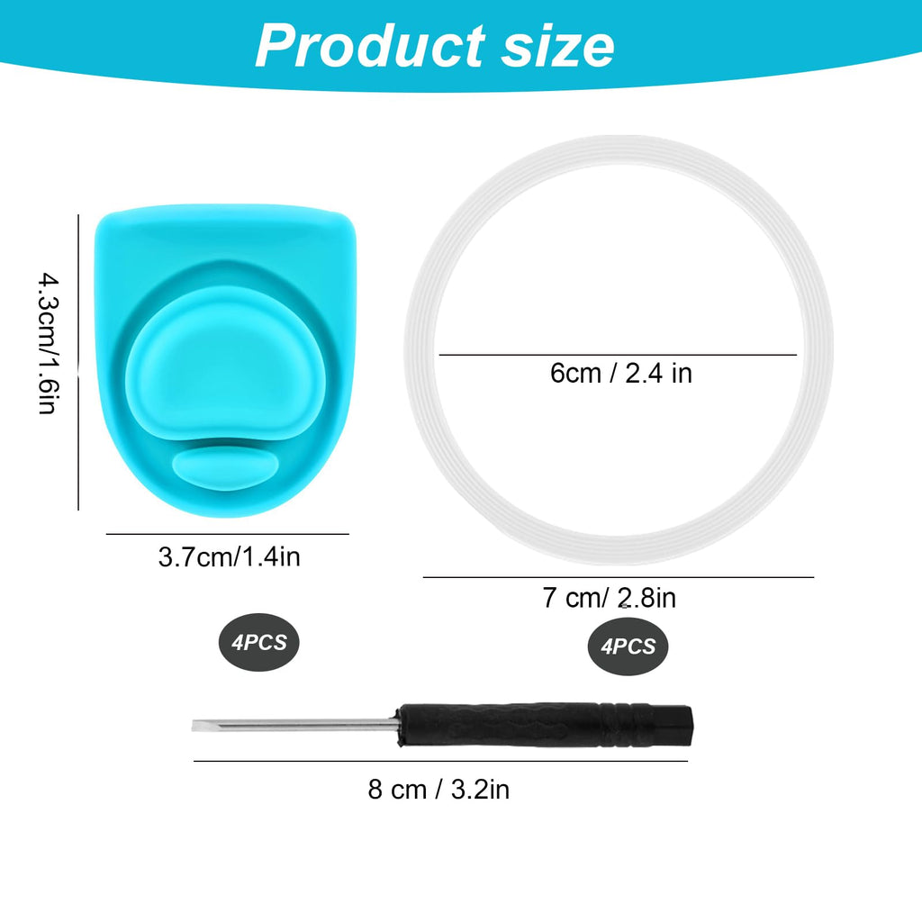 4 Sets Replacement Lid Stopper & Ring Gasket for Owala FreeSip 24oz 32oz