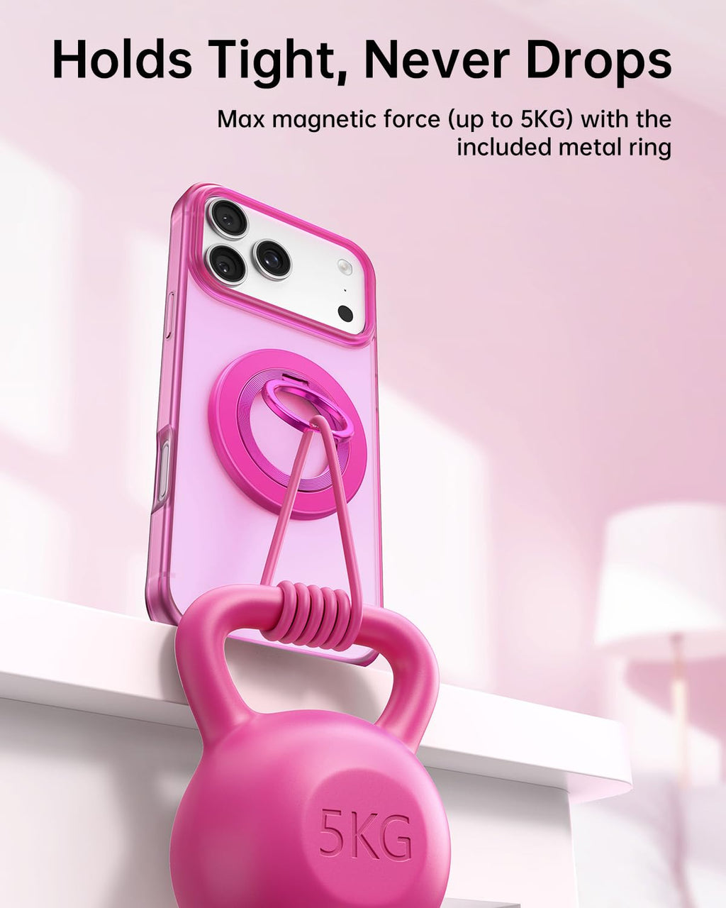 SYNCWIRE for MagSafe Phone Grip, Magnetic Phone Ring Holder Stand Kickstand