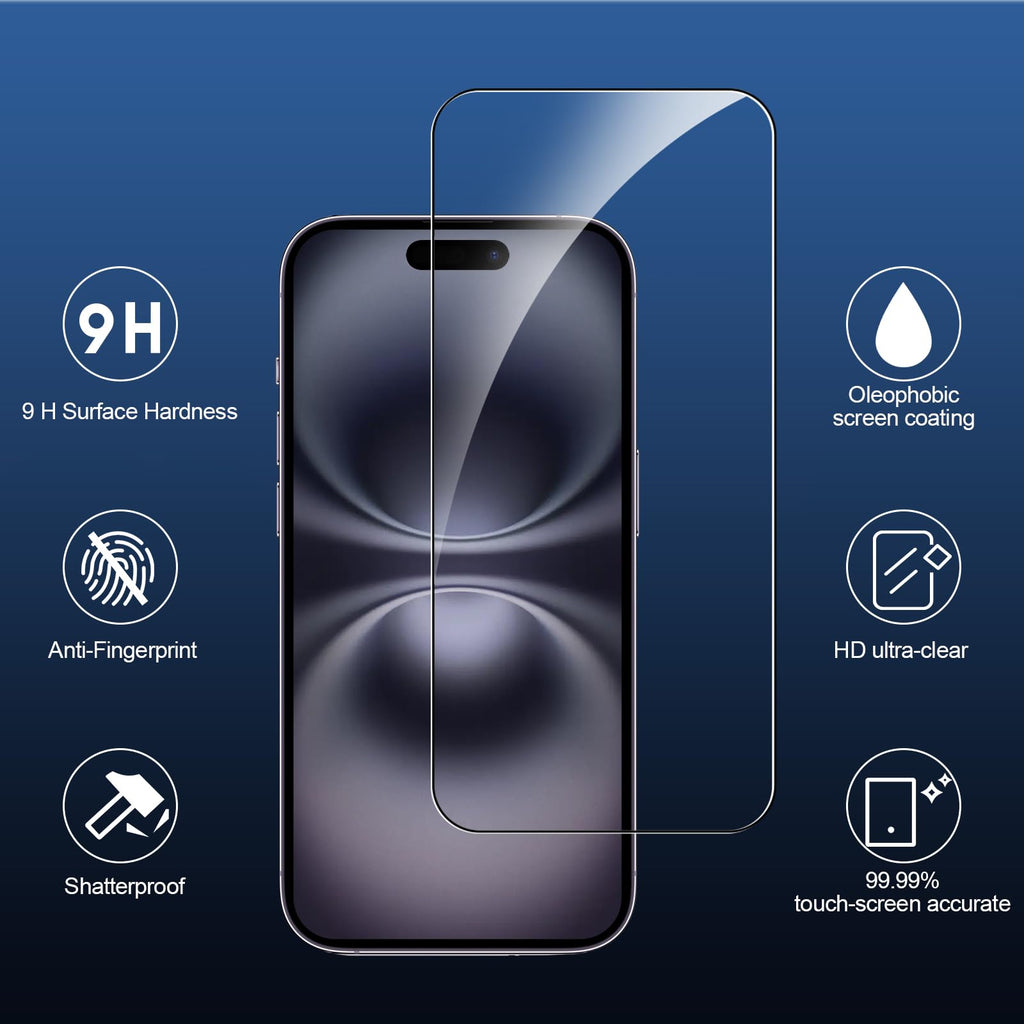 SIBEITU 3+3 Pack Screen Protector + Camera Lens Protector for iPhone 18 Pro