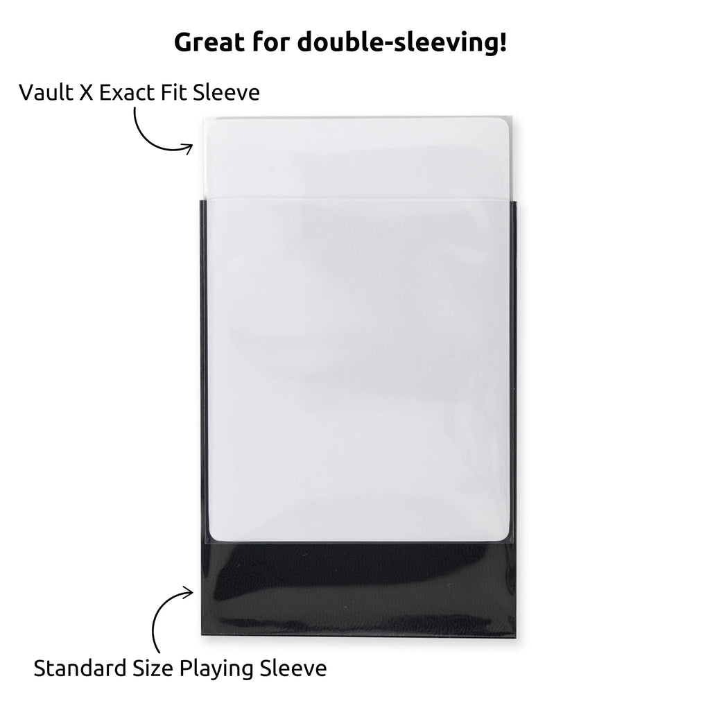 Vault X Exact Fit Inner Sleeves (200 Pack) Clear for Trading Cards