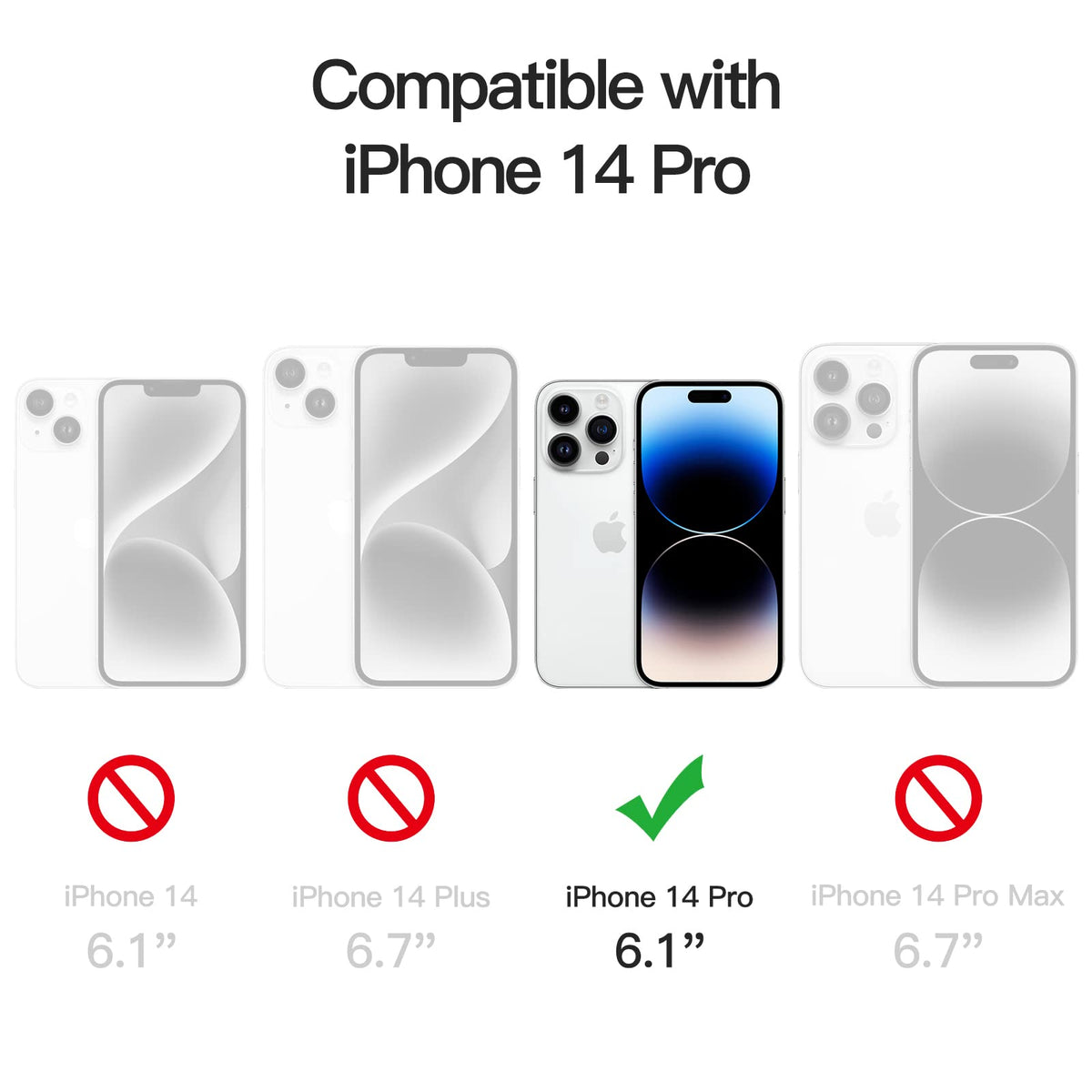 JETech Screen Protector for iPhone 13/13 Pro, 3-Pack