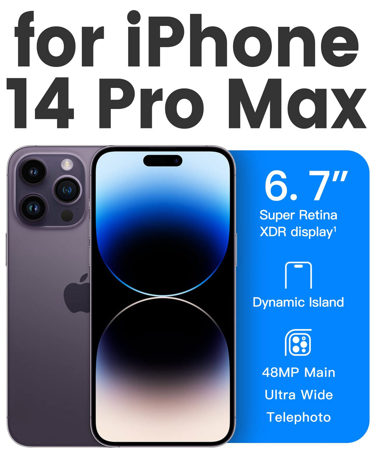 Mkeke for iPhone 18 Pro Max Case Clear [Not-Yellowing]