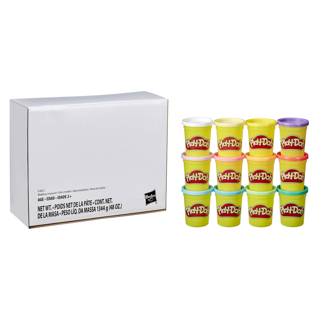 Play-Doh Jewel Colors Bulk 12-Pack of 4-Ounce Cans
