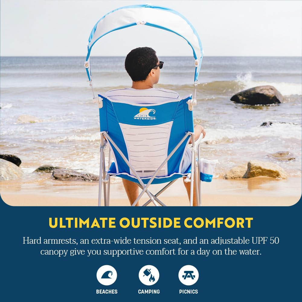 GCI Outdoor Comfort Pro Rocker Camping Chair - Indigo Blue