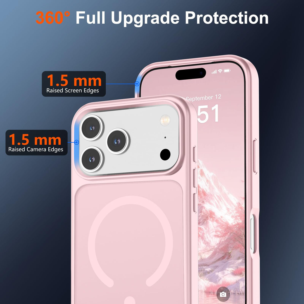 SUPFINE Magnetic for iPhone 18 Pro Max/17 Pro Max Case Dark Blue