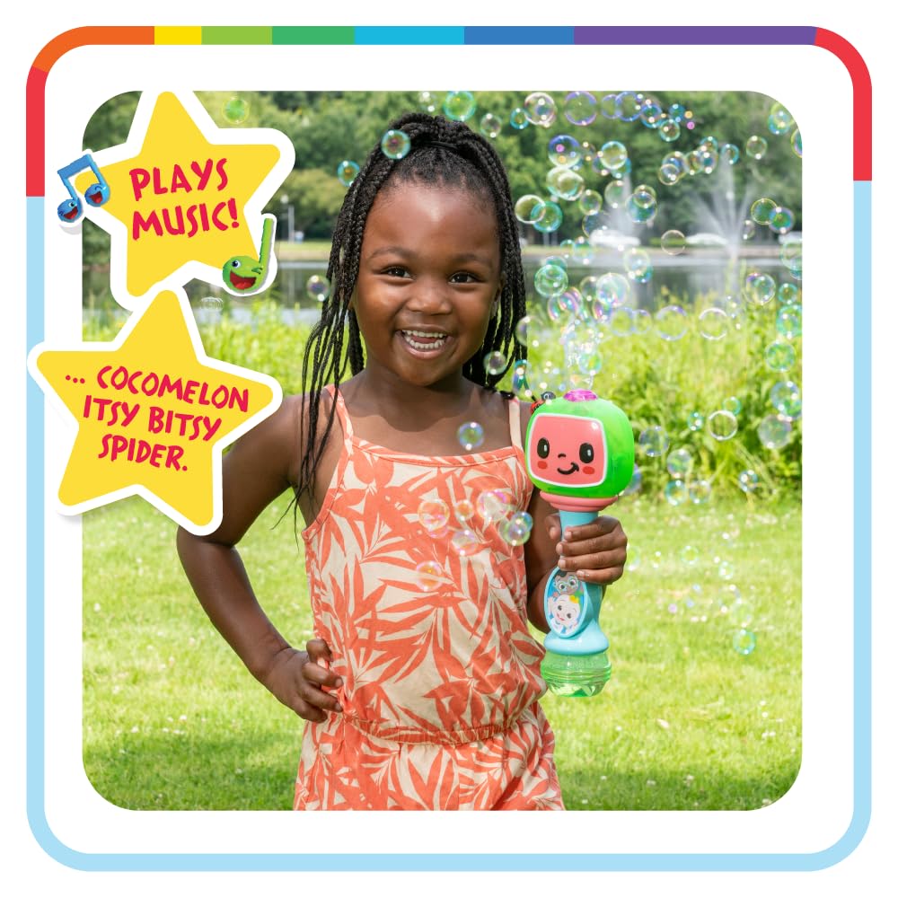 Little Kids Paw Patrol Marshall Light and Sound Musical Bubble Wand, Includes Bubble Solution