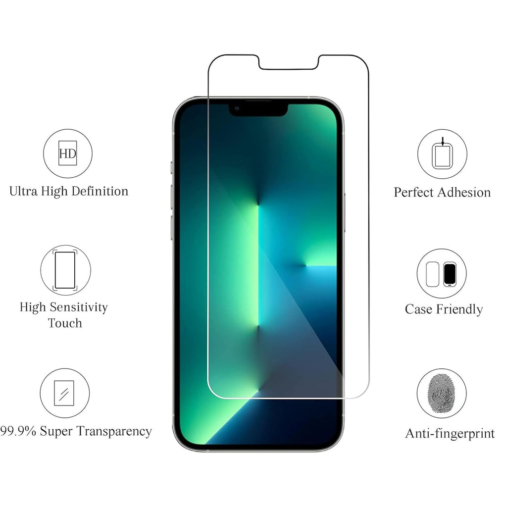 Ailun Screen Protector + Camera Lens Protector for iPhone 16, 3+3 Pack