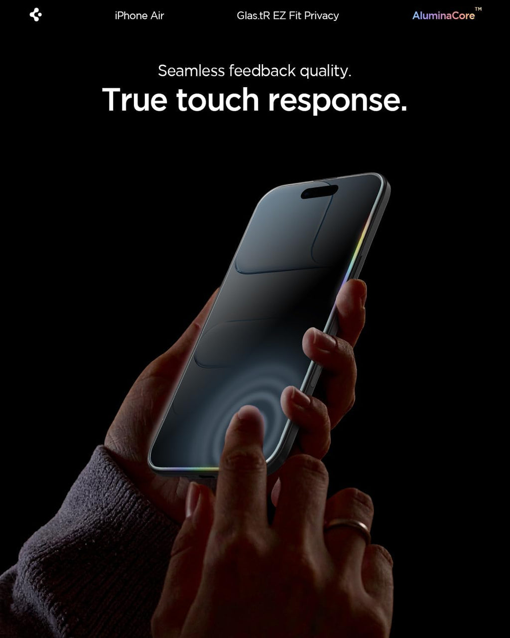 Spigen Privacy Screen Protector for iPhone 17 Pro Max, 16 Pro Max