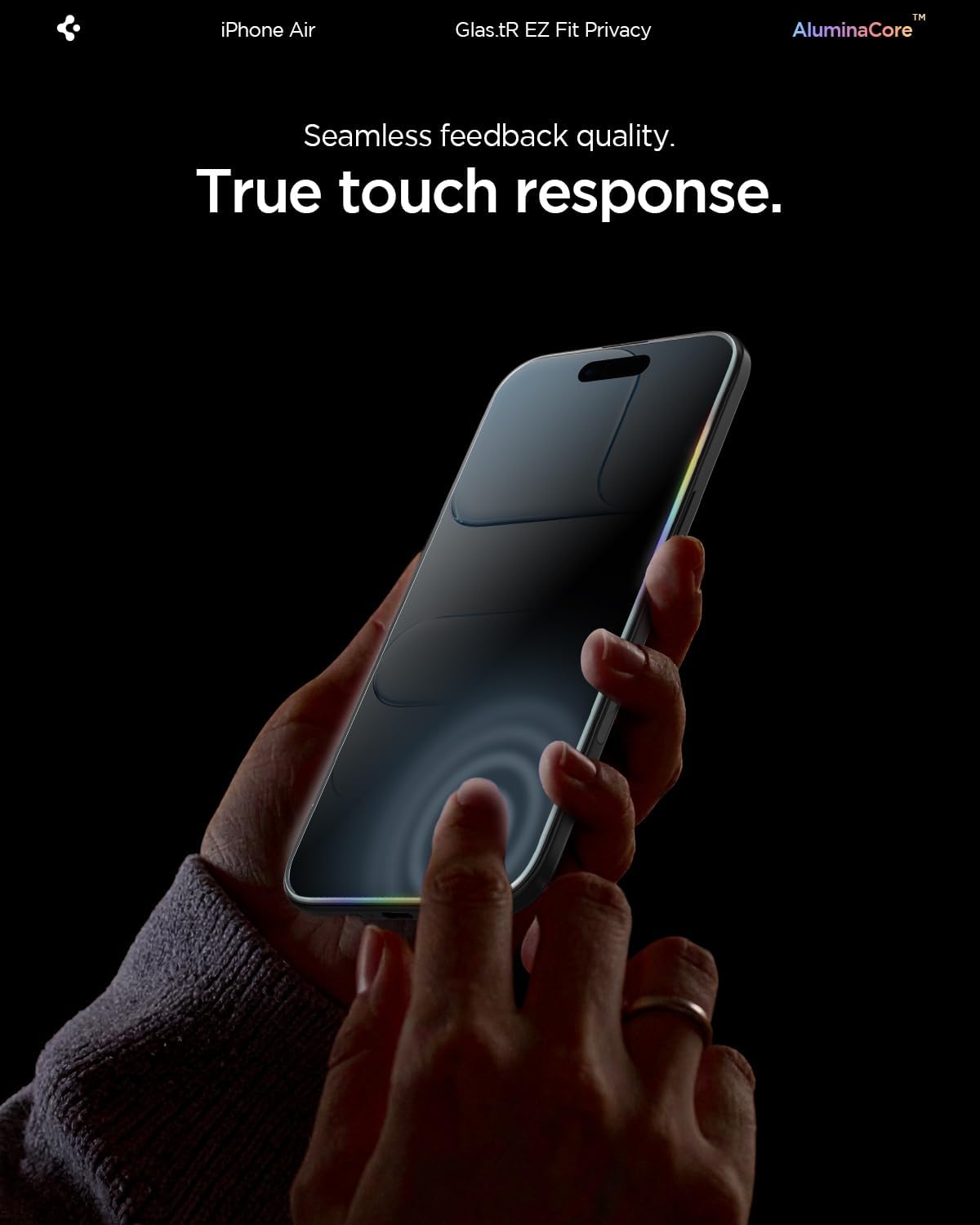 Spigen Privacy Screen Protector for iPhone 17 Pro Max, 16 Pro Max