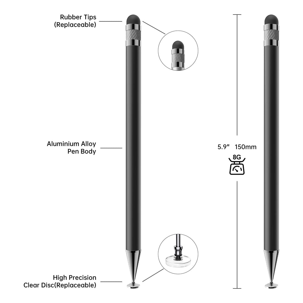 Bopomofo Stylus(5 Pcs),2-in-1 Stylus Pen for Touchscreen,Capacitive Stylus