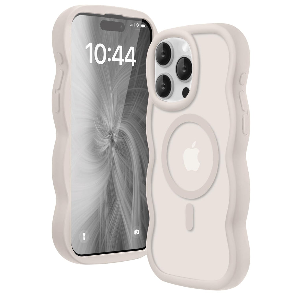 for iPhone 17 Pro/18 Pro Case for Magsafe Wavy, Burgundy Wine