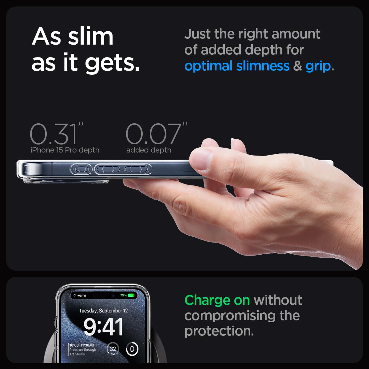 Spigen Ultra Hybrid MagFit for iPhone 17 Pro / 18 Pro Case, Frost Black