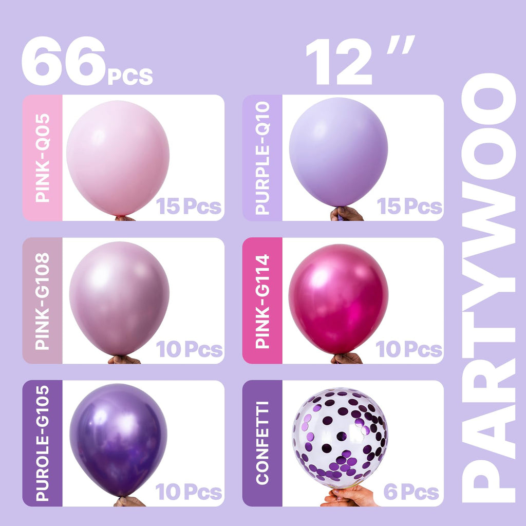 PartyWoo Christmas Balloons 66pcs Santa Xmas Tree Candy Cane Foil Balloons