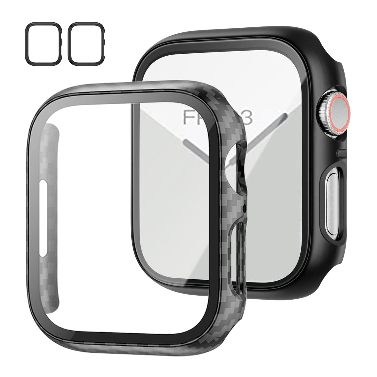 JZK Case with Screen Protector for Apple Watch SE3 Series 6/5/4 40mm,Clear