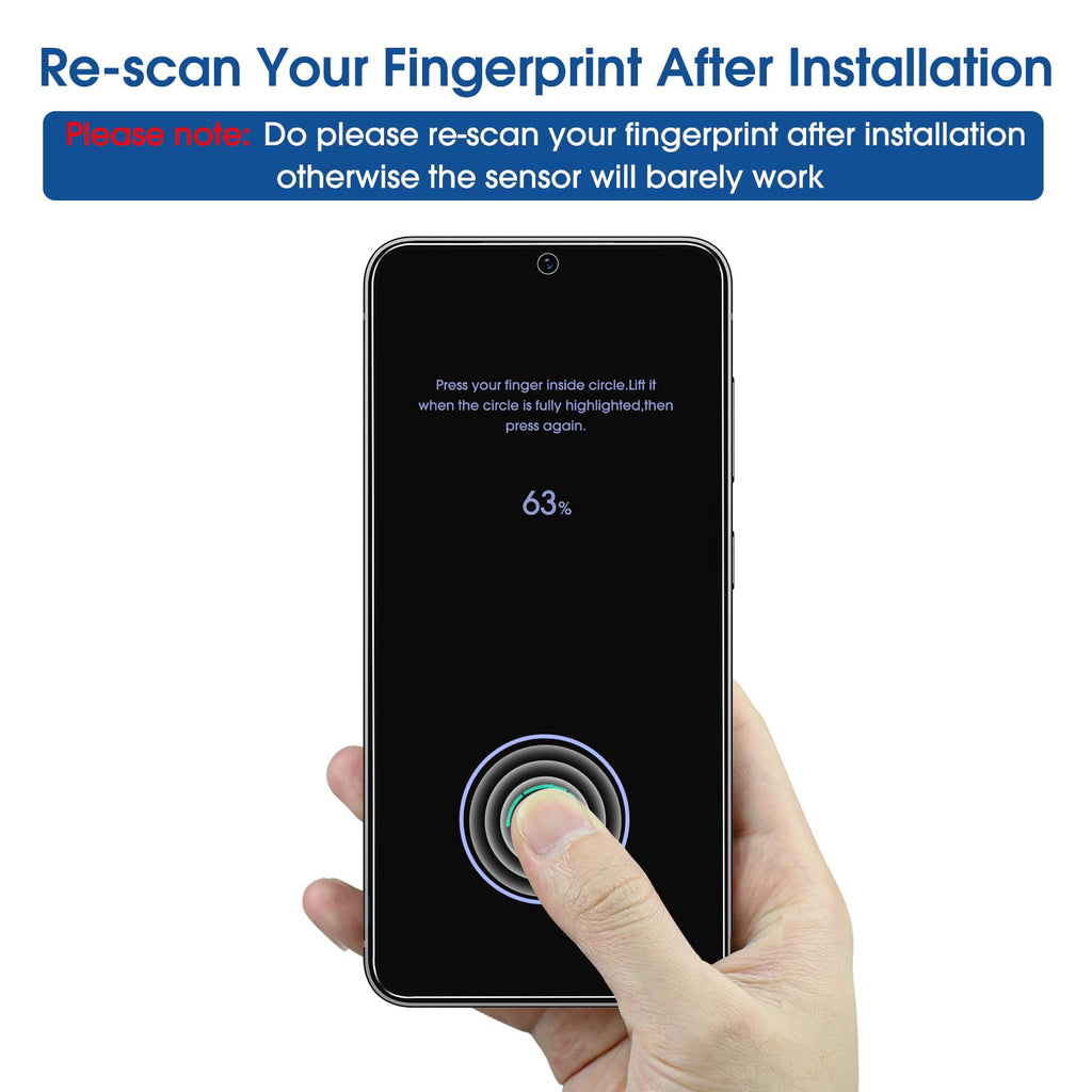 amFilm OneTouch for Samsung Galaxy S24 Ultra Screen Protector TemperedGlass