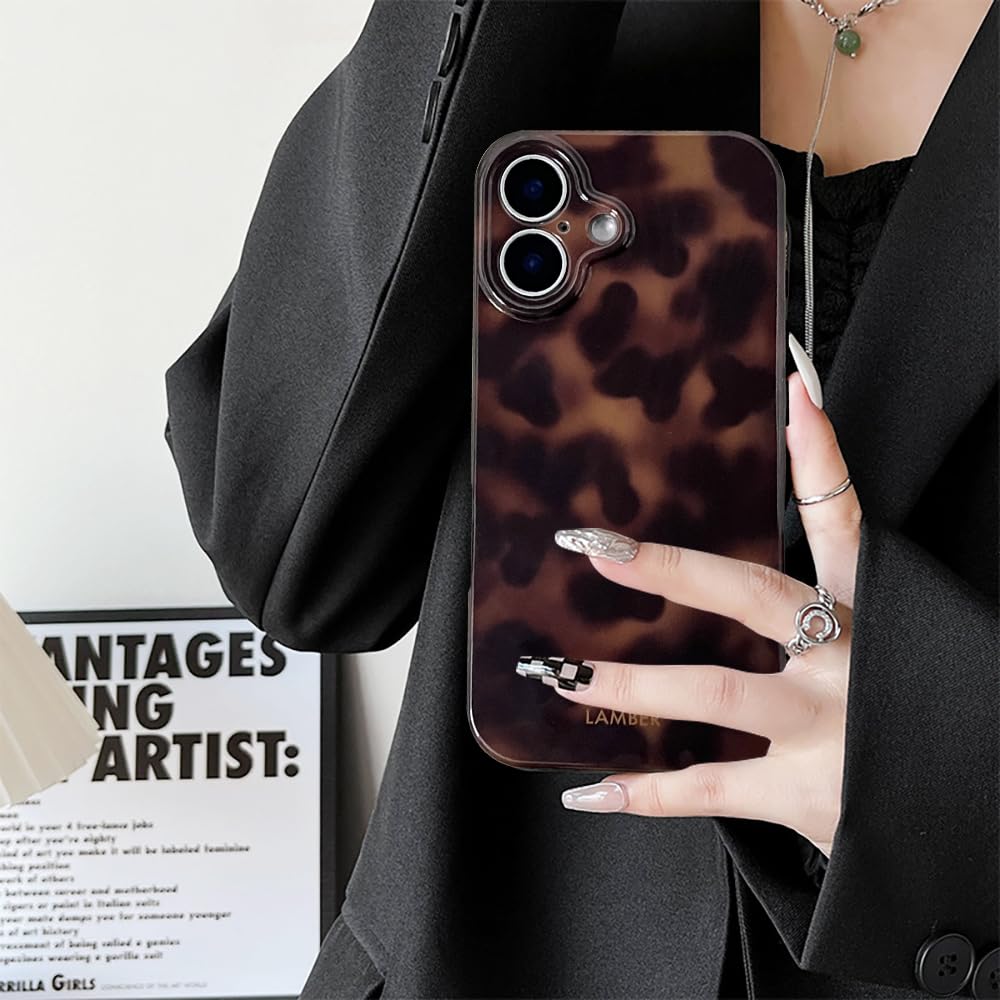 Cute Phone Case for iPhone 16 Pro Case Cheetah Leopard Print