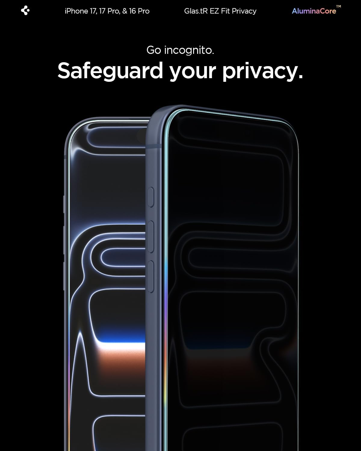 Spigen Privacy Screen Protector for iPhone 17 Pro Max, 16 Pro Max