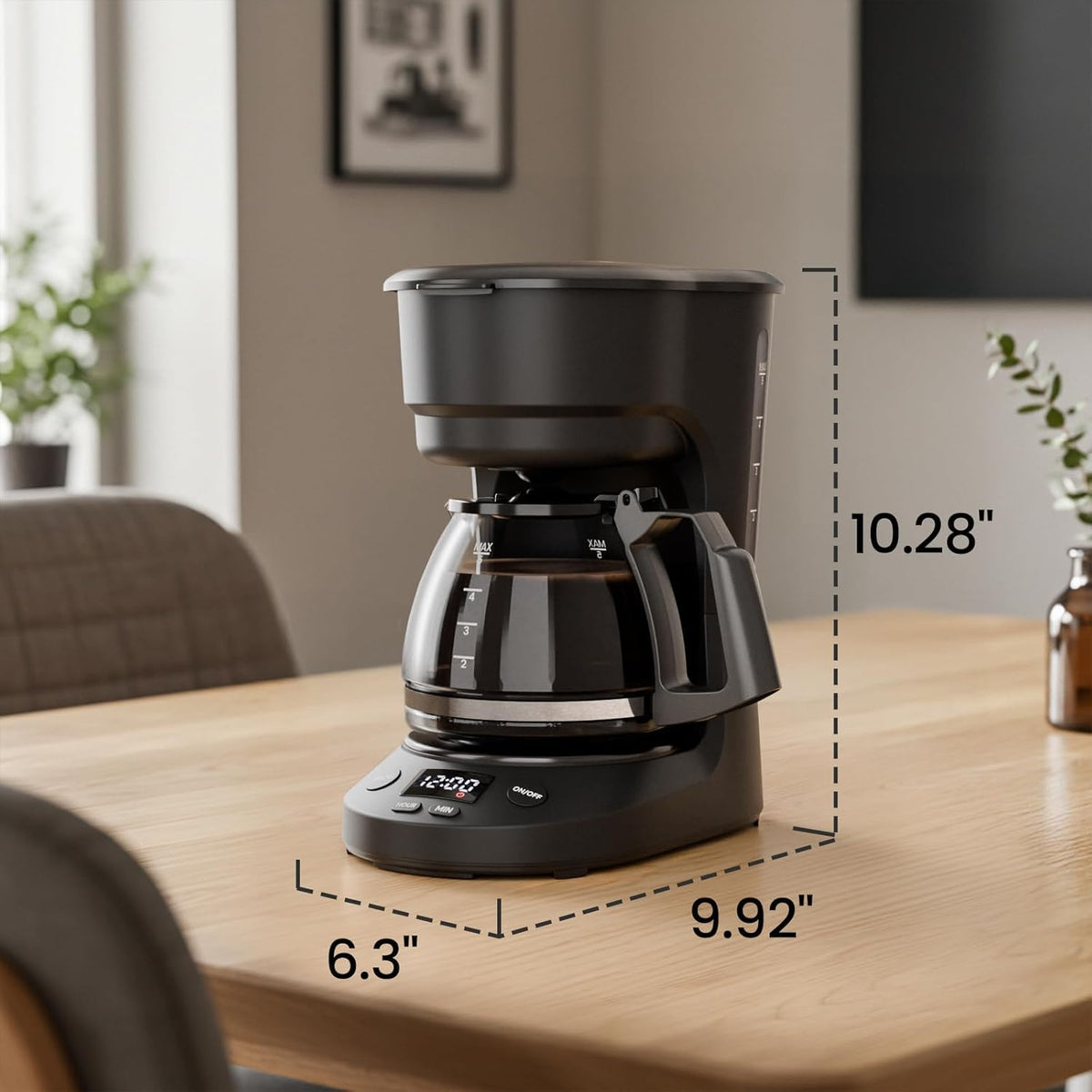 Kismile Single Serve Coffee Maker, 2-in-1 Coffee Pod & Ground Brewer