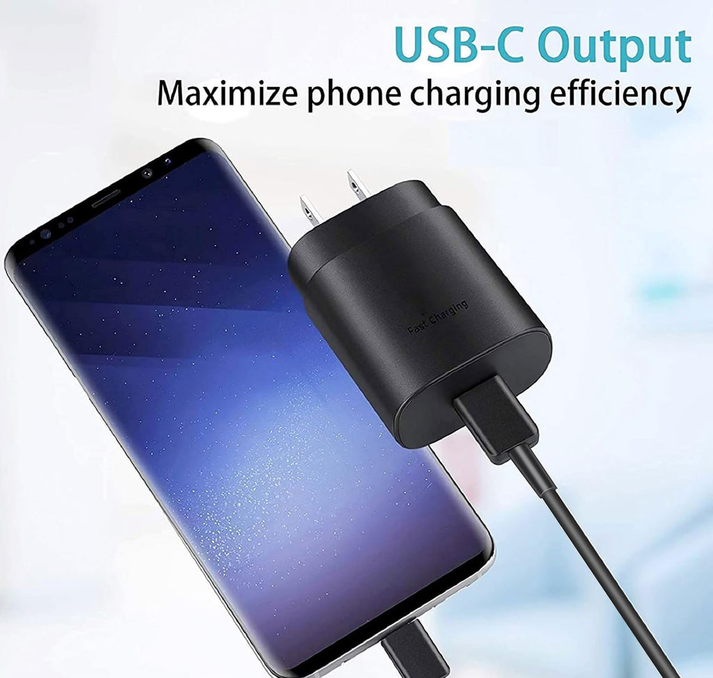25W USB C Charger,Super Fast Charging Block,Type-C Power Adapter (2 Black and White)
