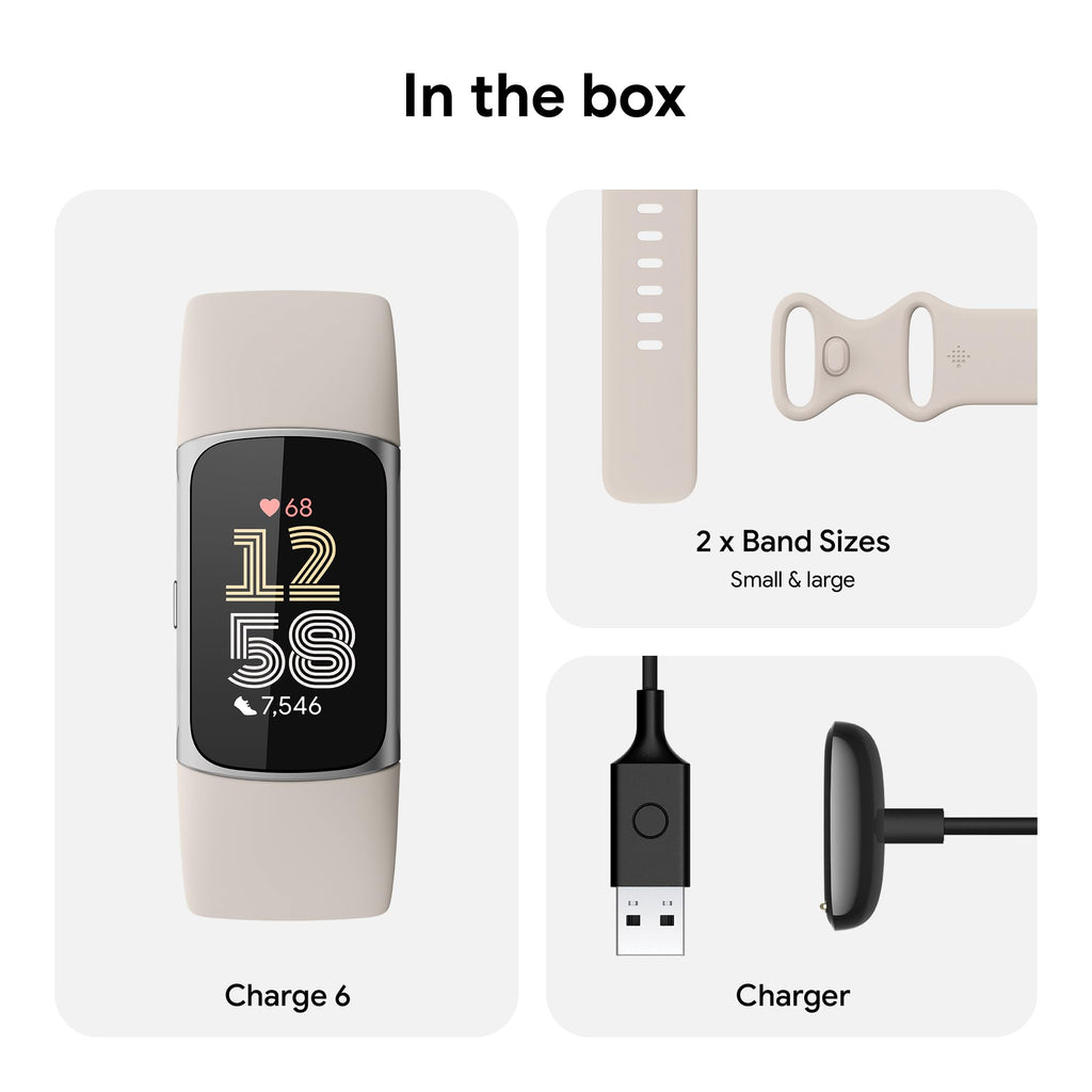 Google Fitbit Charge 6 - Fitness Tracker - Obsidian/Black