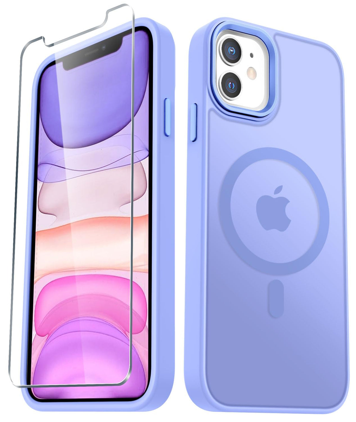 YENAPOON for iPhone 14 Case, iPhone 13 Case, Matte Magnetic Case, Black