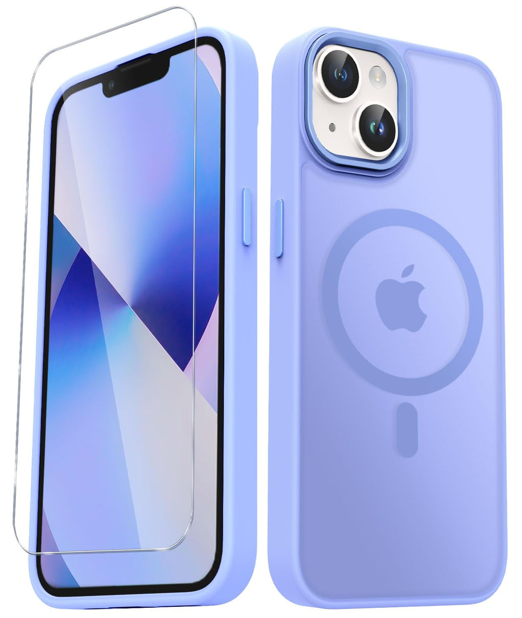 YENAPOON for iPhone 14 Case, iPhone 13 Case, Matte Magnetic Case, Black