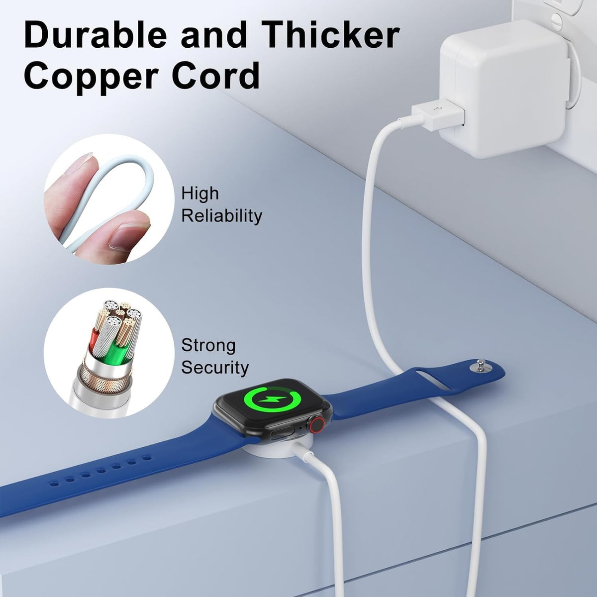 2026 Upgraded for Apple Watch Charger USB Magnetic Fast Charging Cable Portable Wireless Charging Accessories Compatible with iWatch Series 11/10/9/8/7/6/5/4/3/2 Ultra 3/2/SE-Pink