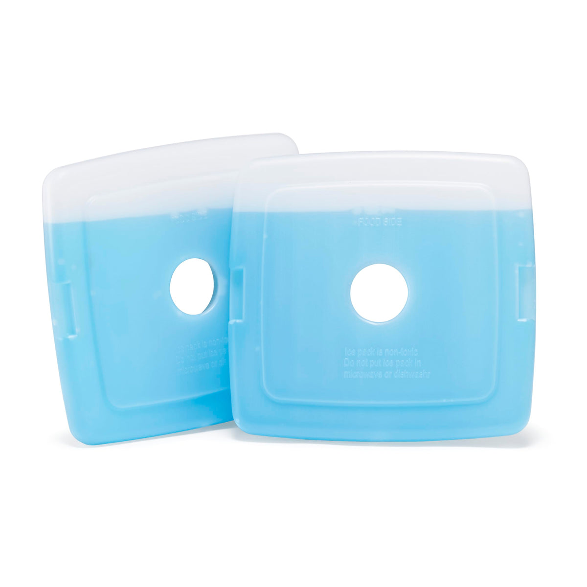 Cool Coolers by Fit & Fresh Slim Ice Packs, Quick Freeze Reusable Ice Packs for Lunch Boxes & Coolers, Long-Lasting, Space Saving Lunch Ice Packs, Blue, 4Pk