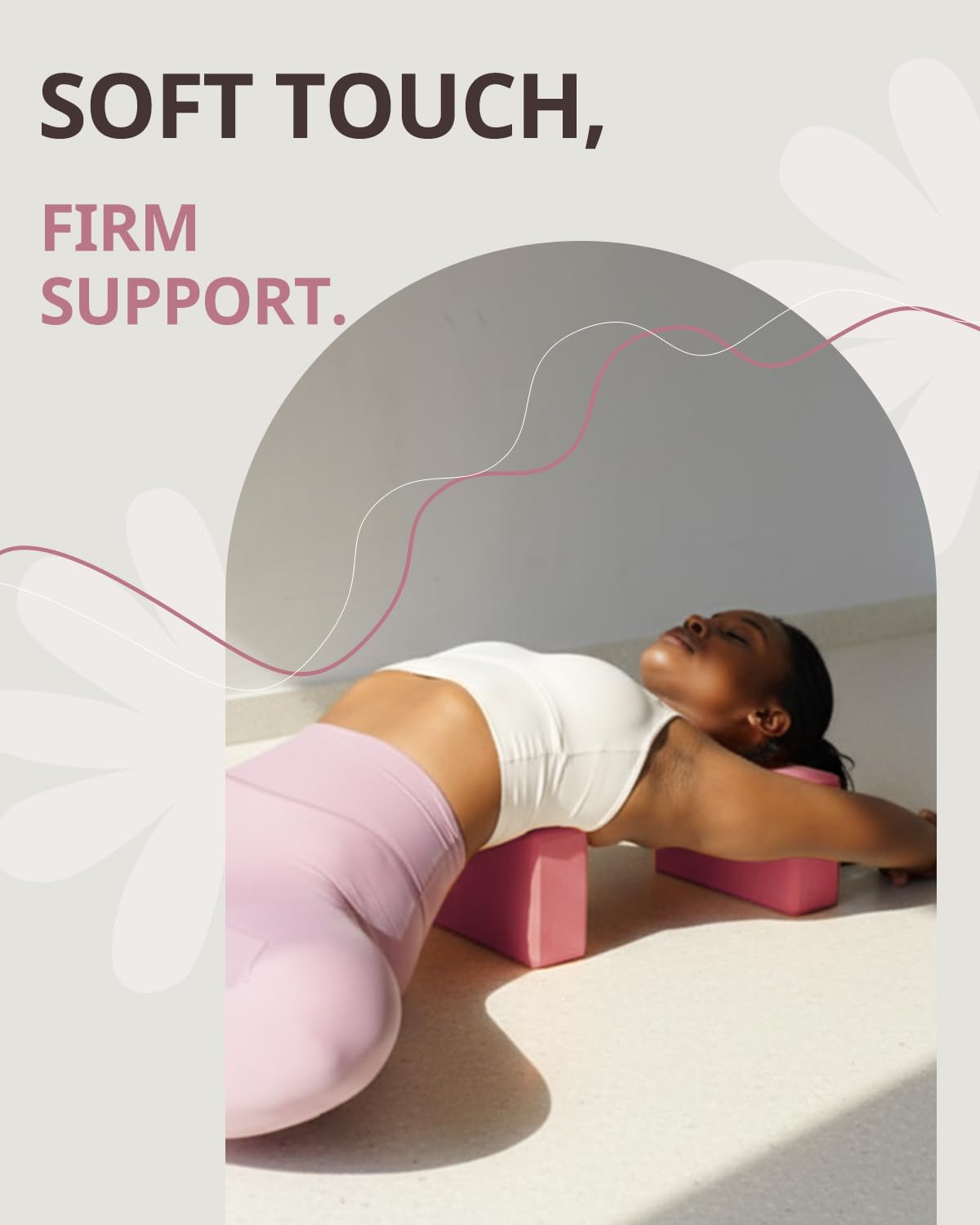 Yoga Blocks 2 Pack with Supportive Non-Slip Foam for Yoga Pilate Stretching