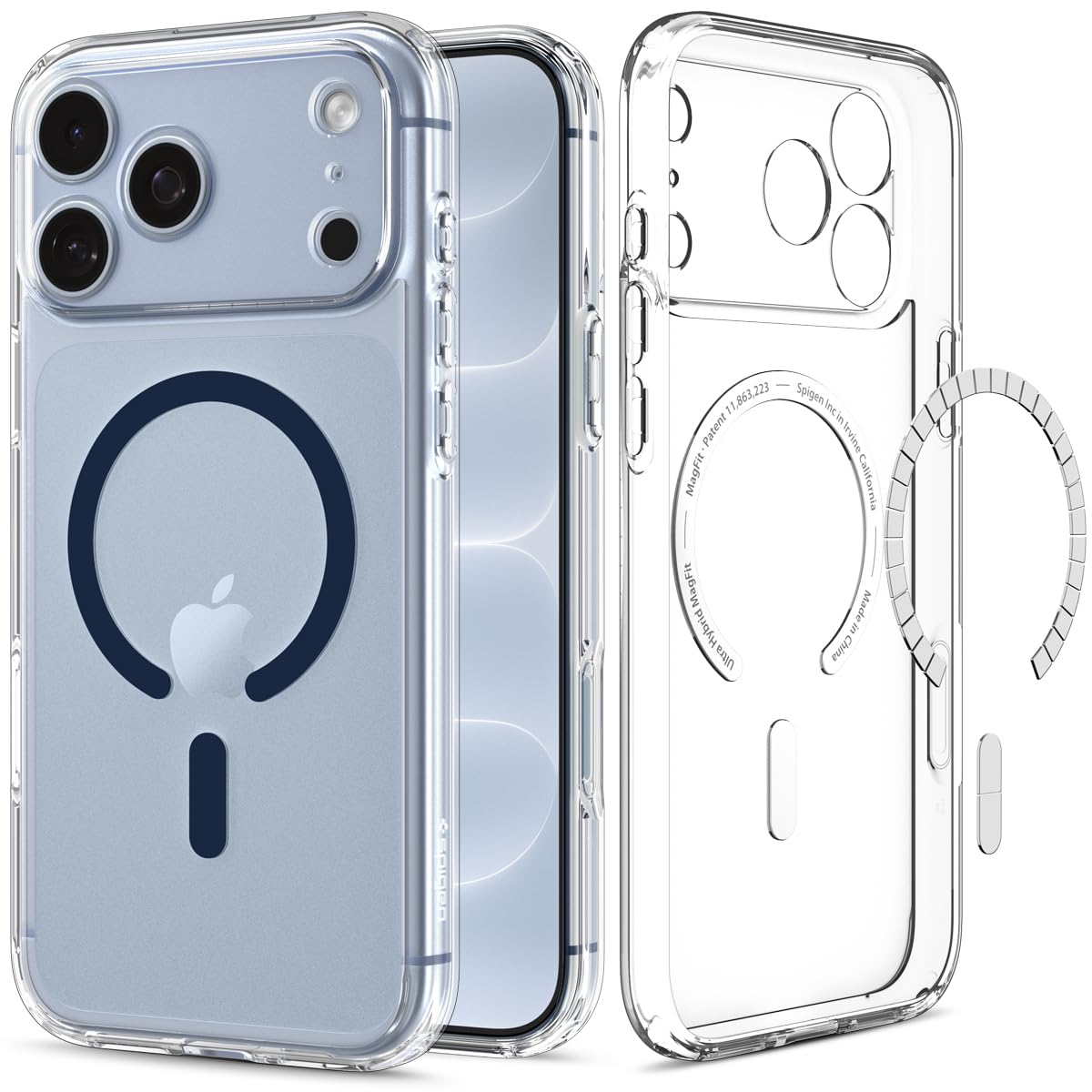 Spigen Ultra Hybrid MagFit for iPhone 17 Pro / 18 Pro Case, Frost Black