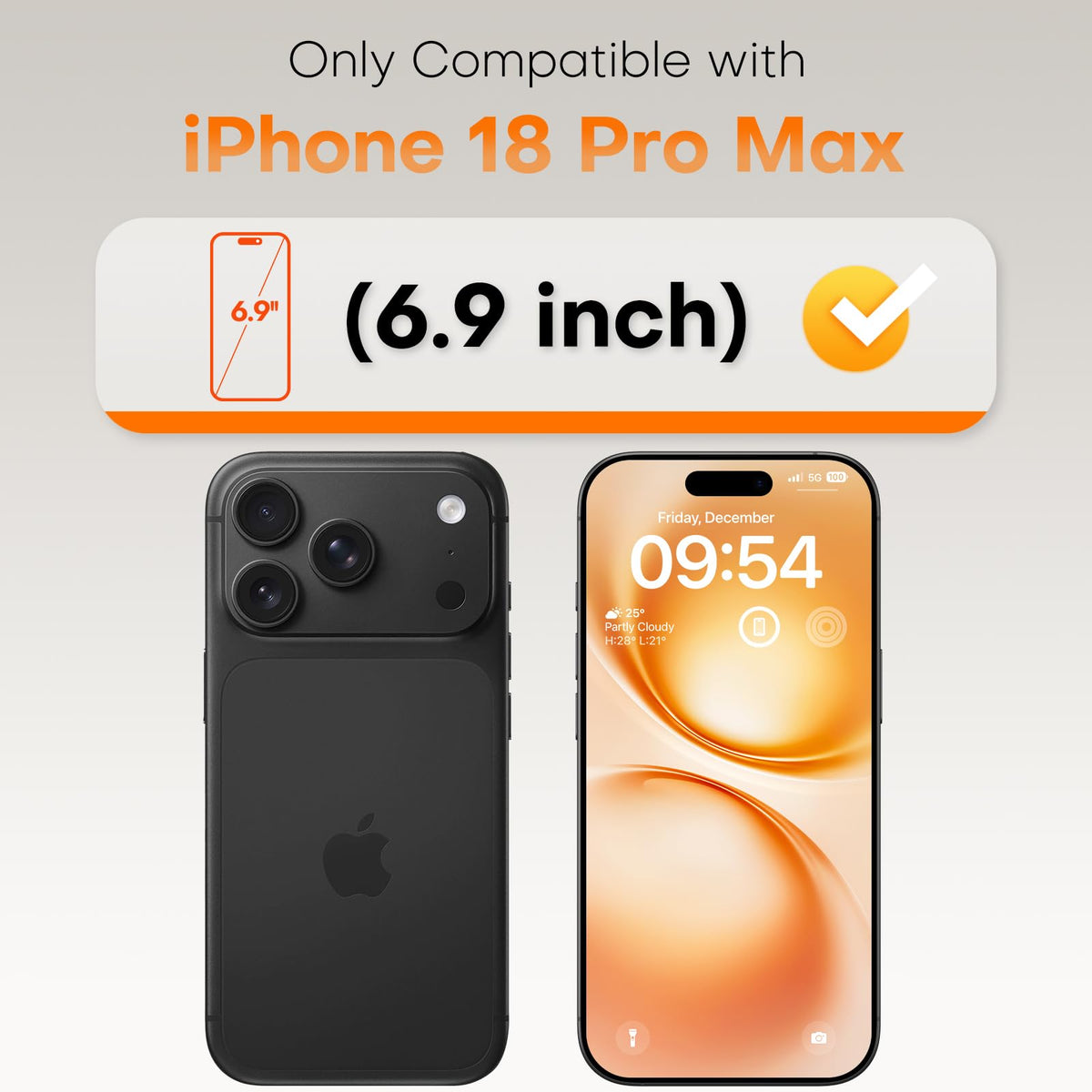 TOCOL for iPhone 17 Pro Max Screen Protector, Easy Installation