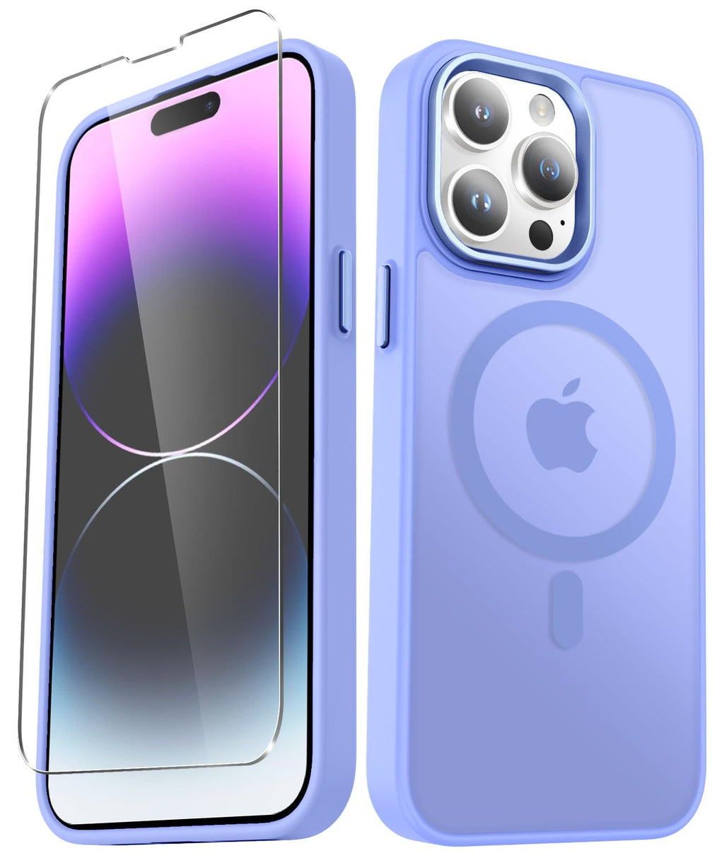 YENAPOON for iPhone 14 Case, iPhone 13 Case, Matte Magnetic Case, Black