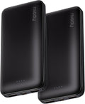 Miady 2-Pack Portable Charger, Slim 10000mAh Power Bank Travel Battery Pack