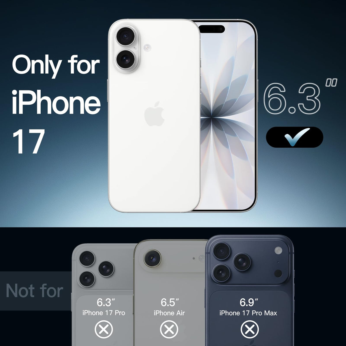 JETech Case for iPhone 17 Pro Max, Anti-Yellowing, Black