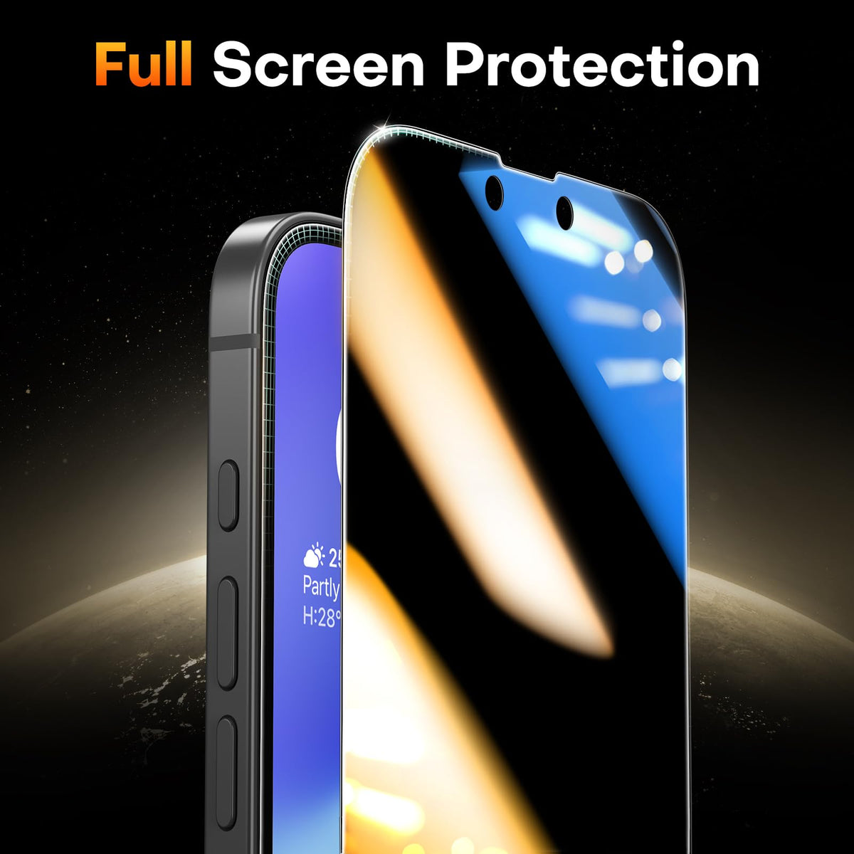 TOCOL for iPhone 17 Pro Max Screen Protector, Easy Installation