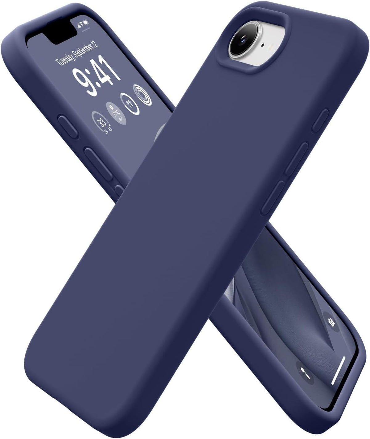 GolbinBox Magnetic for iPhone 17e/16e Case, Silicone Cover, Midnight Blue