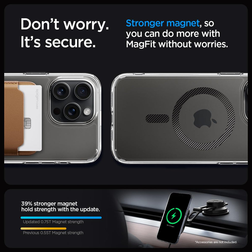 Spigen Ultra Hybrid MagFit for iPhone 17 Pro / 18 Pro Case, Frost Black