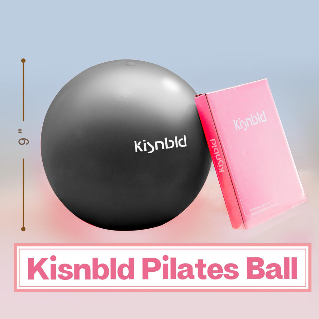 kisnbld 9 Inch Pilates Ball, Small Exercise Ball for Core &Physical Therapy